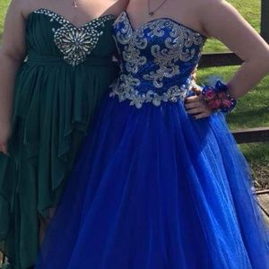 Royal blue prom dress